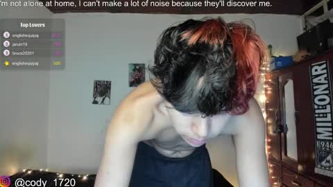 Snapshot of cody_evanss chatting on January 15, 2:17 am cody online show from January 15, 2:17 am