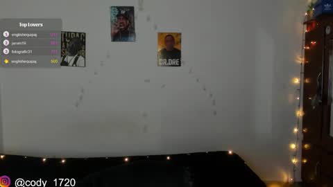 Snapshot of cody_evanss chatting on January 9, 1:08 am cody online show from January 9, 1:08 am
