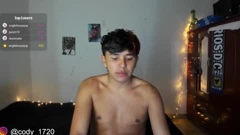 Snapshot of cody_evanss chatting on February 6, 11:58 pm cody online show from February 6, 11:58 pm
