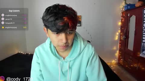 Snapshot of cody_evanss chatting on January 13, 6:38 pm cody online show from January 13, 6:38 pm