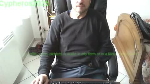 Snapshot of cypheros2025 chatting on February 3, 9:30 am Chris online show from February 3, 9:30 am