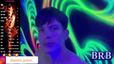 DOMINIC PRINCE   online show from November 10, 12:10 pm