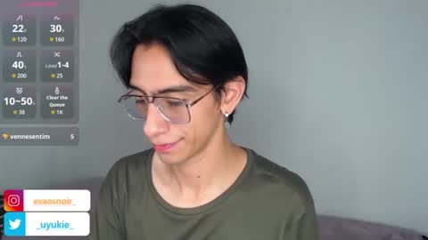 Evans Noir. Dont forget to Follow me at my socila media online show from March 6, 11:57 pm