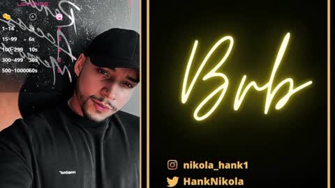 Snapshot of nikolahank1 chatting on February 15, 4:14 am Nikola Hank online show from February 15, 4:14 am