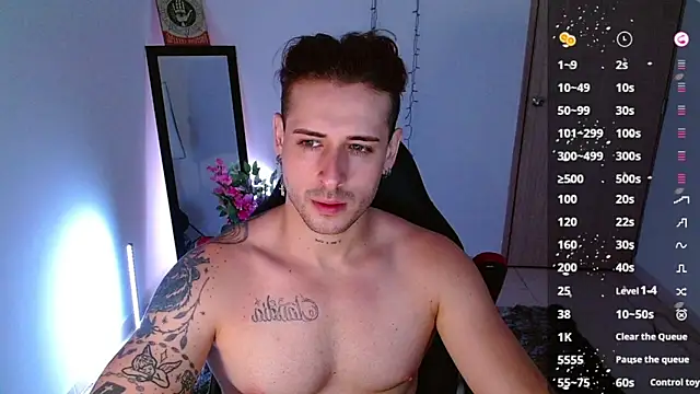 Snapshot of Ares_blue chatting on January 20, 10:40 am Ares blue online show from January 20, 10:40 am