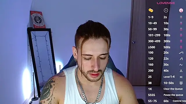 Snapshot of Ares_blue chatting on February 20, 10:48 am Ares blue online show from February 20, 10:48 am