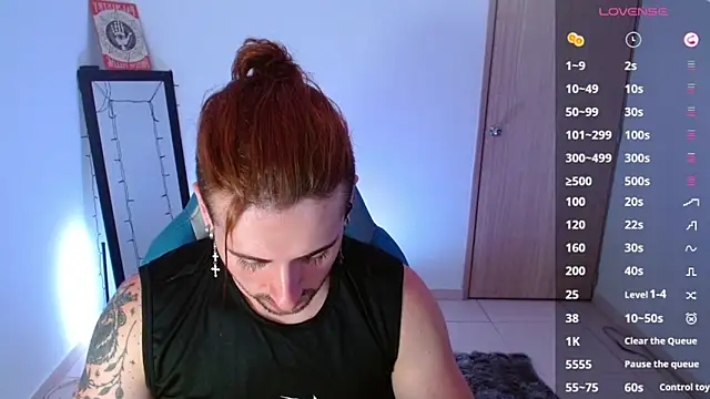 Snapshot of Ares_blue chatting on March 1, 12:01 pm Ares blue online show from March 1, 12:01 pm