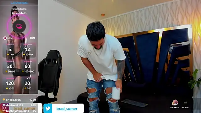 Snapshot of Brad_Summer chatting on October 16, 5:32 pm Brad Summer online show from October 16, 5:32 pm