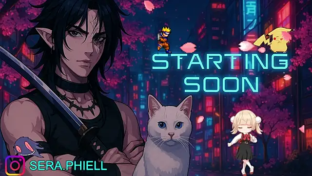 Snapshot of Seraphiell chatting on October 3, 1:32 am Seraphiell online show from October 3, 1:32 am