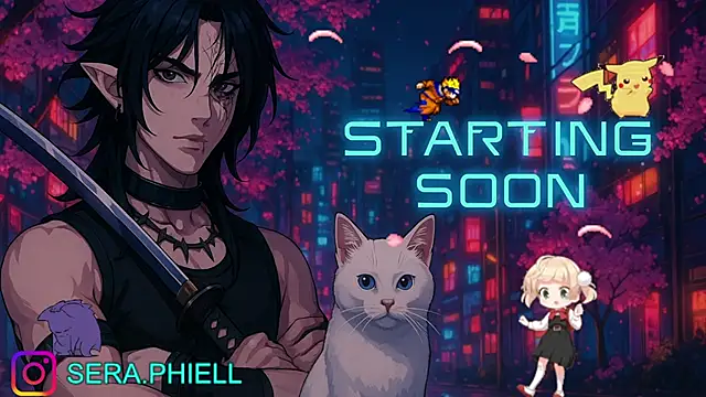 Snapshot of Seraphiell chatting on October 2, 1:09 am Seraphiell online show from October 2, 1:09 am