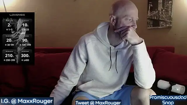 Snapshot of MaxRouger chatting on December 6, 6:04 am MaxRouger online show from December 6, 6:04 am